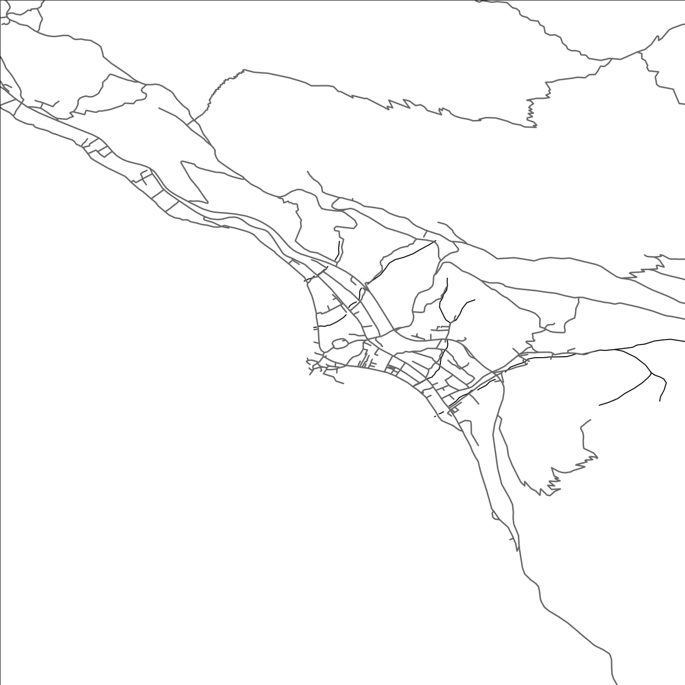 ROAD MAP OF GRADEC, CROATIA BY MAPBAKES