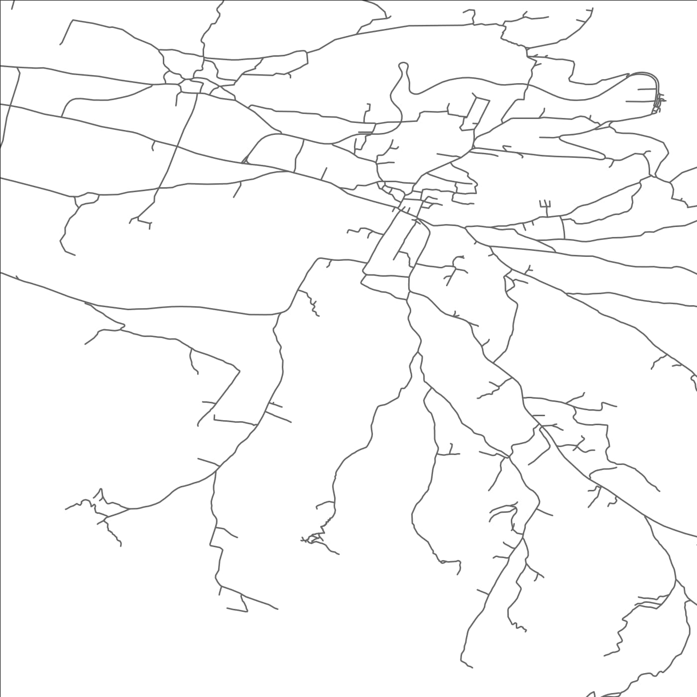 ROAD MAP OF GROHOTE, CROATIA BY MAPBAKES