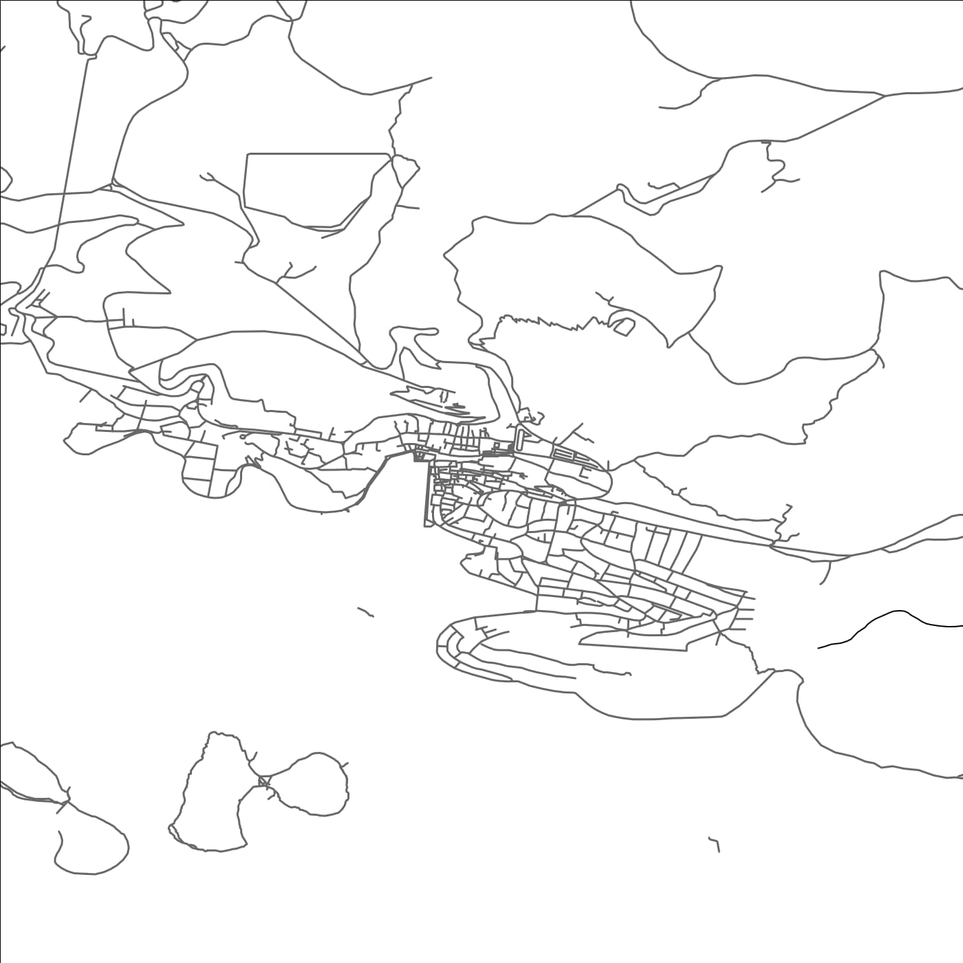 ROAD MAP OF HVAR, CROATIA BY MAPBAKES