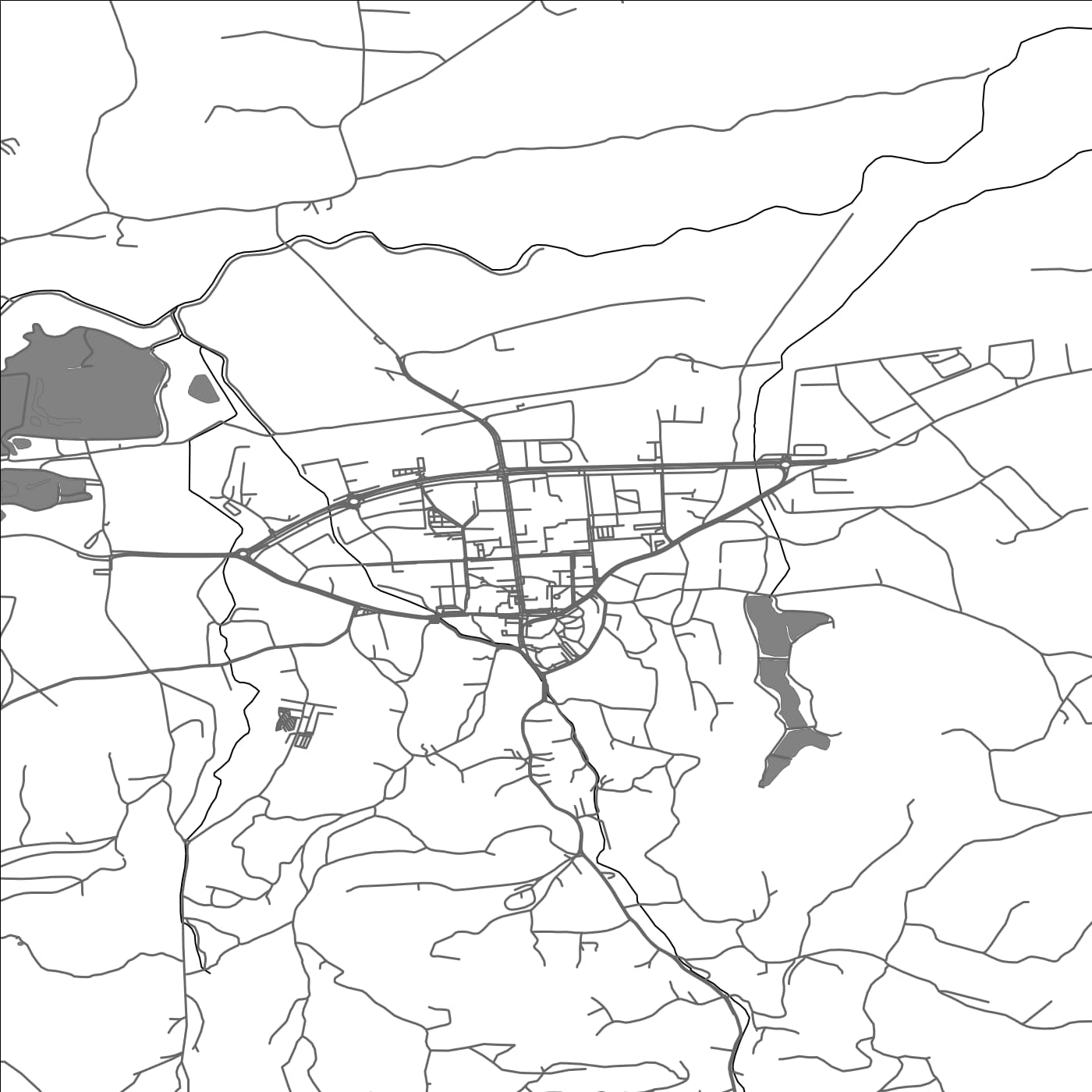 ROAD MAP OF IVANEC, CROATIA BY MAPBAKES