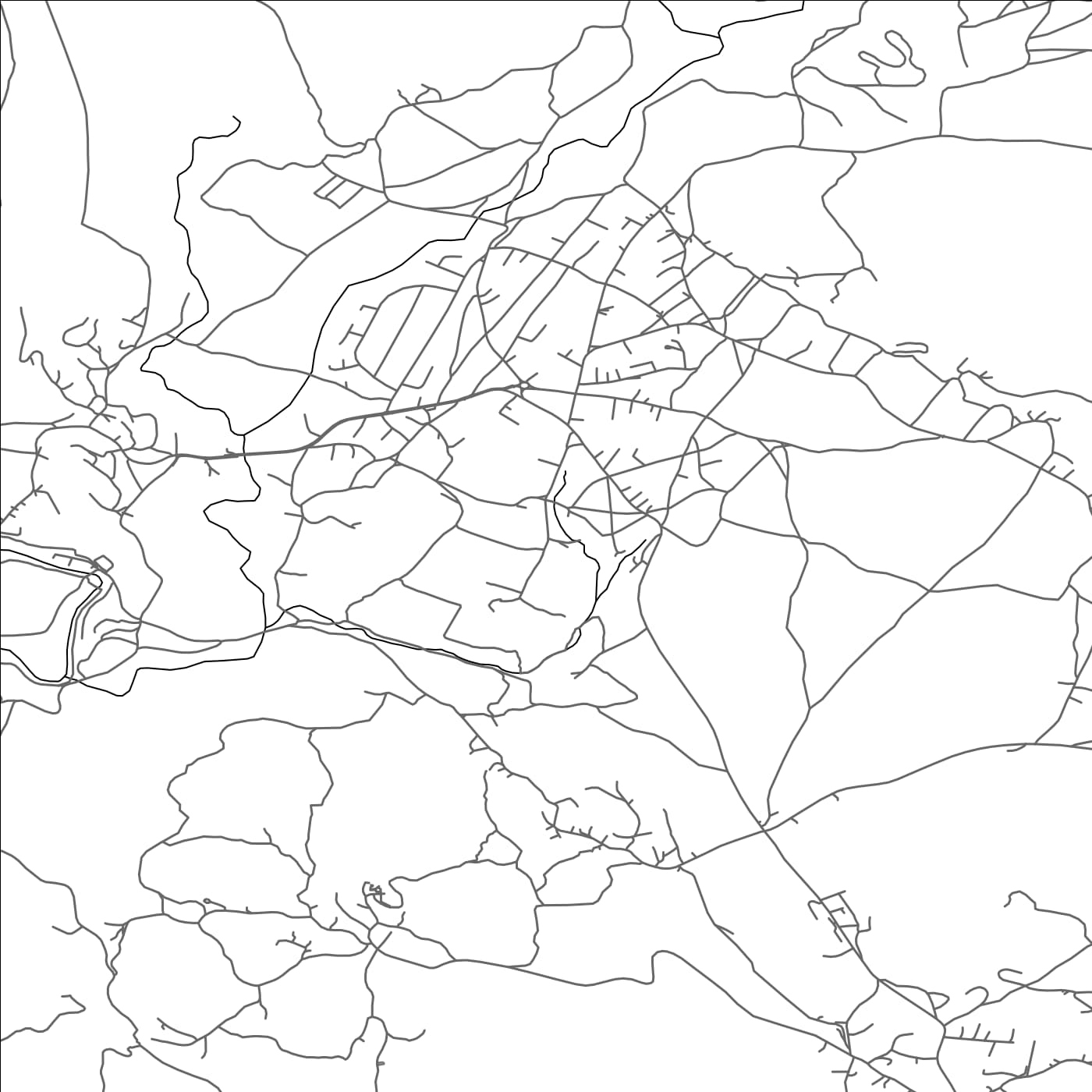 ROAD MAP OF JELENJE, CROATIA BY MAPBAKES