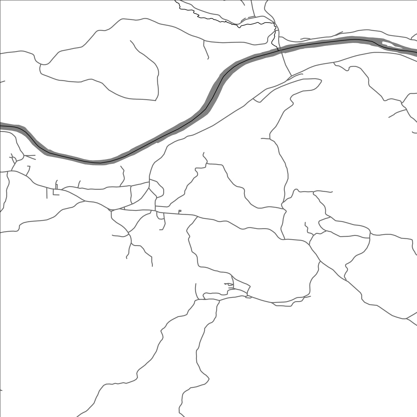 ROAD MAP OF KAMANJE, CROATIA BY MAPBAKES