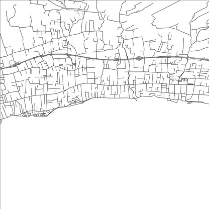 ROAD MAP OF KAŠTEL STARI, CROATIA BY MAPBAKES