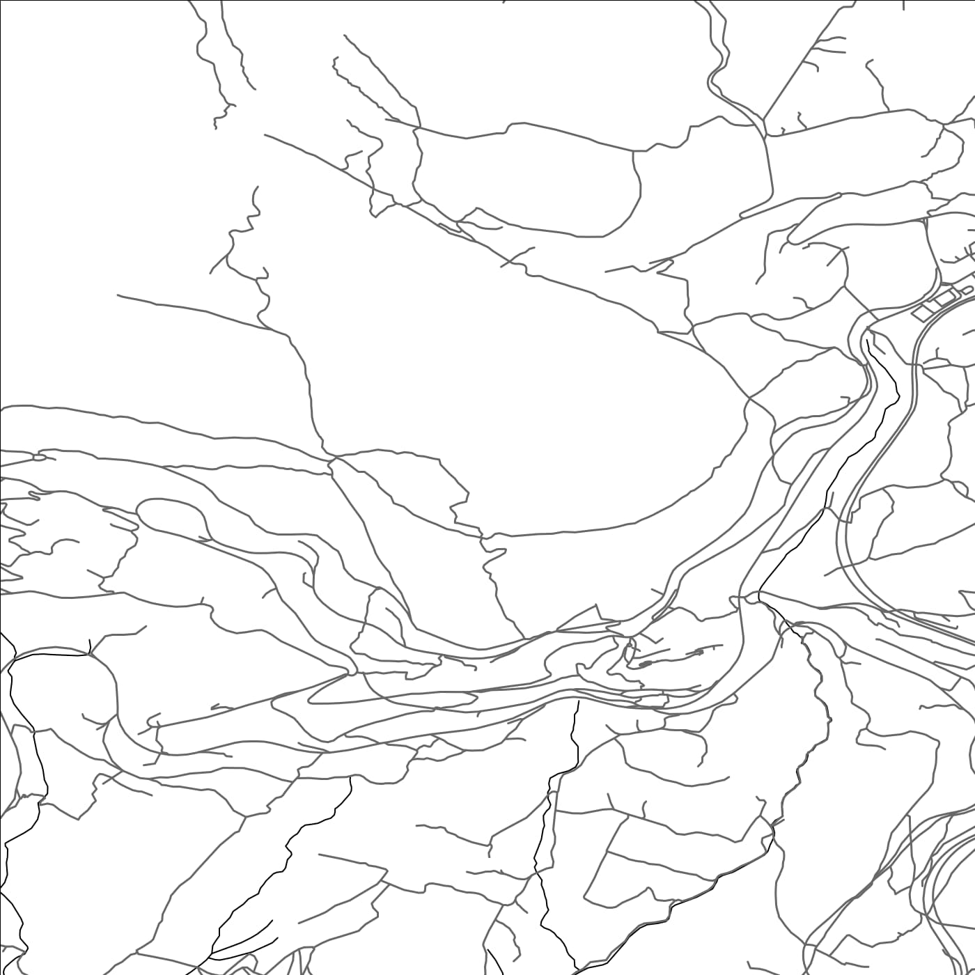 ROAD MAP OF KLIS, CROATIA BY MAPBAKES