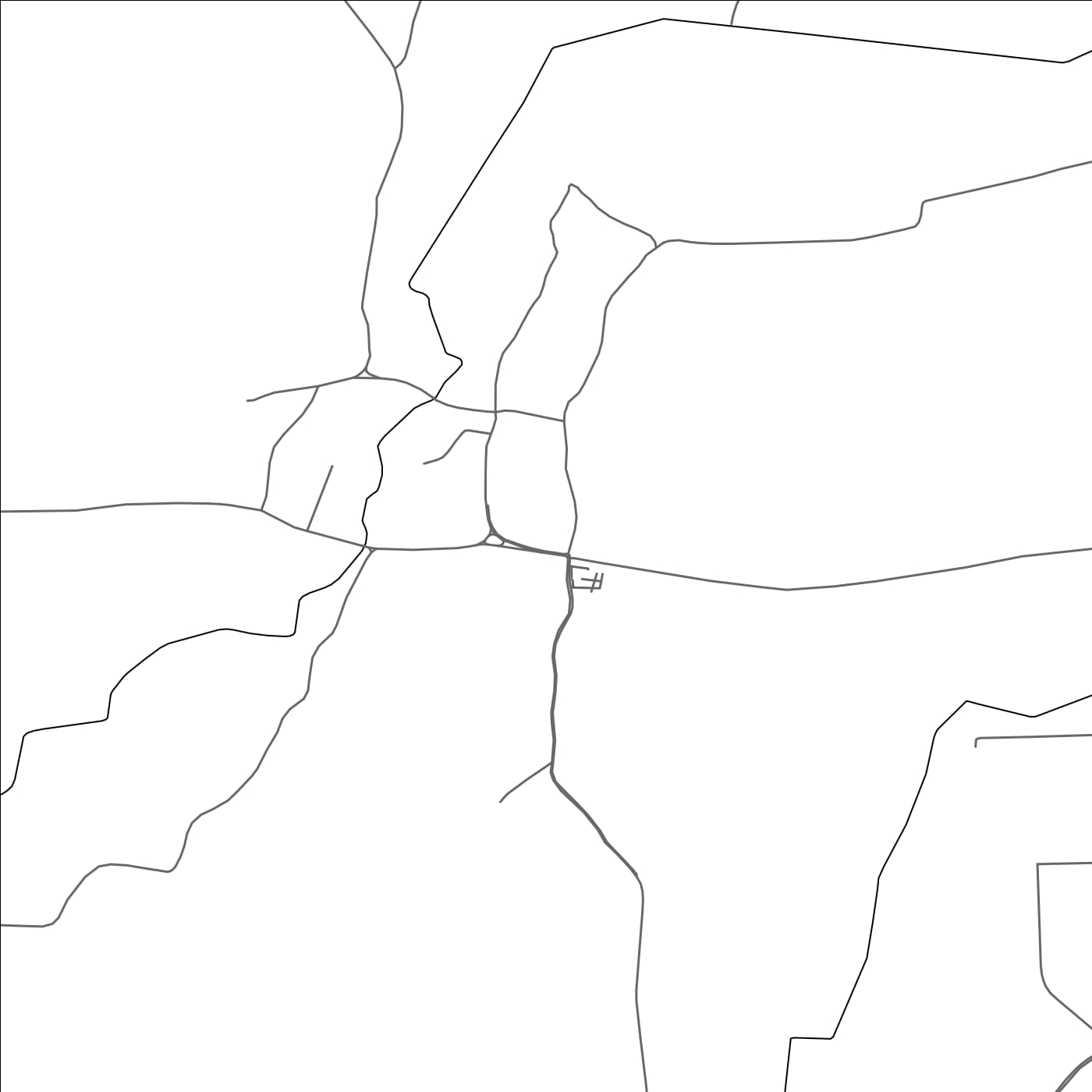 ROAD MAP OF KOPRIVNIČKI IVANEC, CROATIA BY MAPBAKES