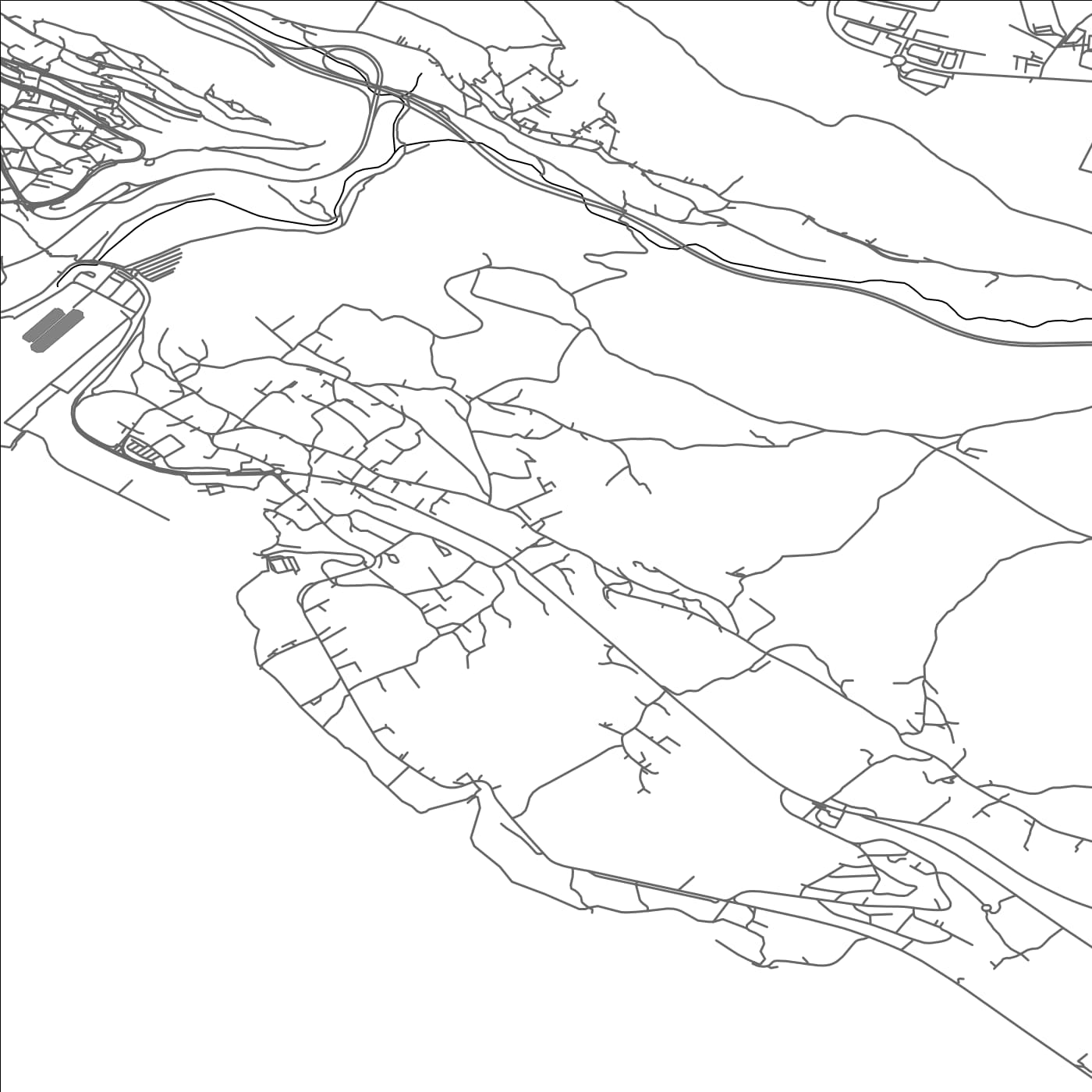 ROAD MAP OF KOSTRENA, CROATIA BY MAPBAKES