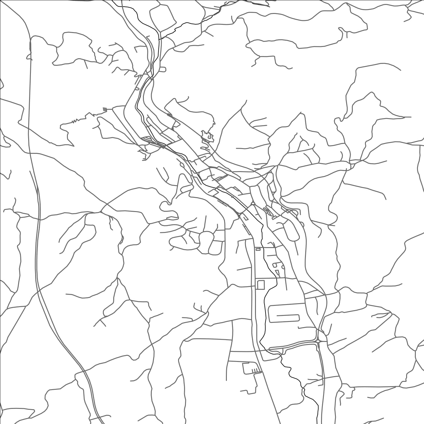 ROAD MAP OF KRAPINA, CROATIA BY MAPBAKES