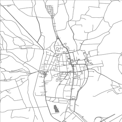 ROAD MAP OF KRIŽEVCI, CROATIA BY MAPBAKES