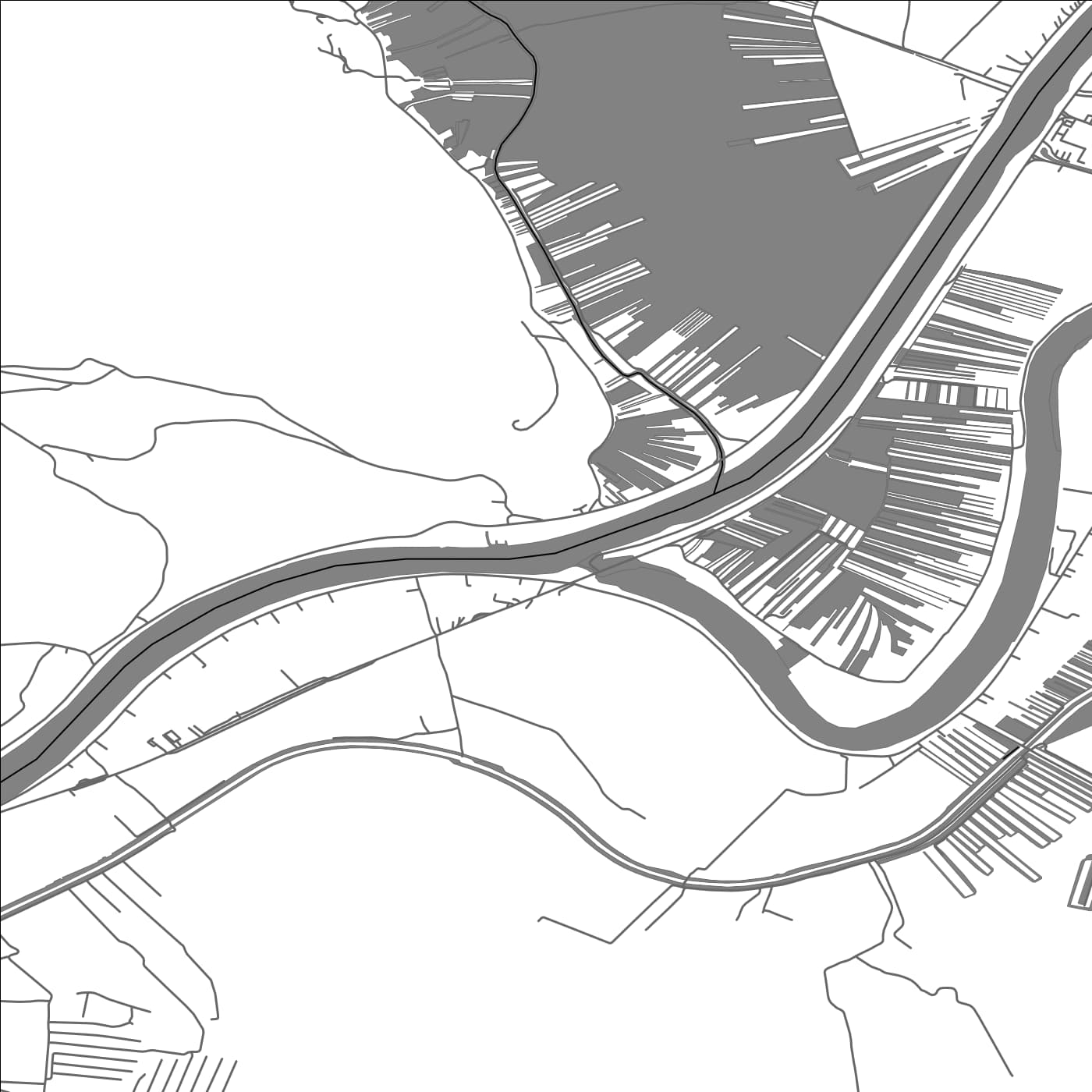 ROAD MAP OF KULA NORINSKA, CROATIA BY MAPBAKES