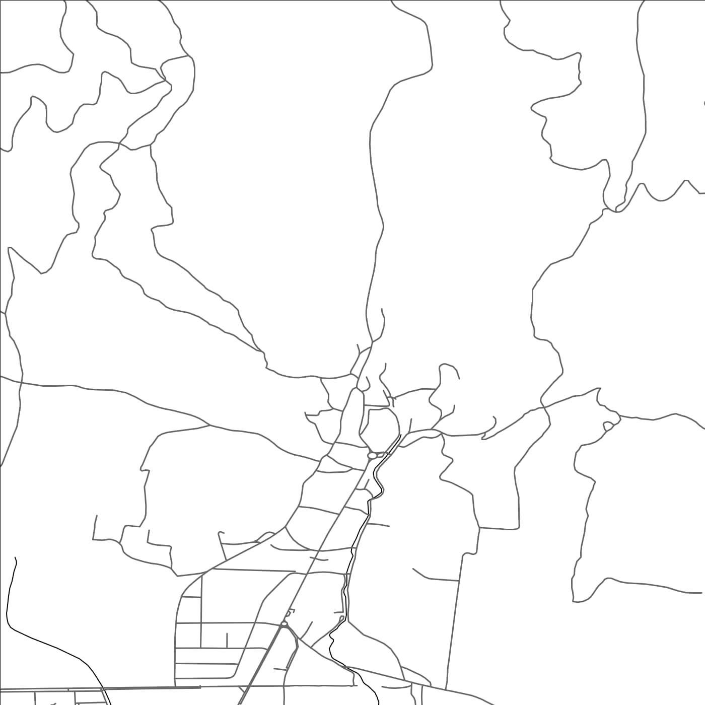 ROAD MAP OF KUTJEVO, CROATIA BY MAPBAKES