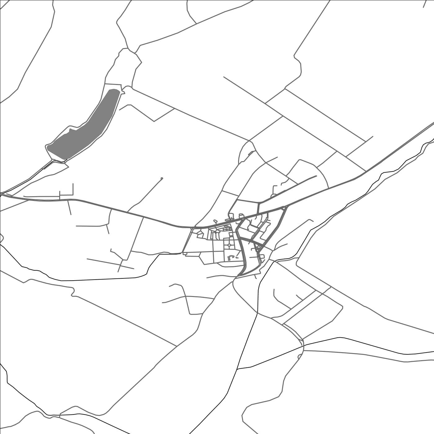 ROAD MAP OF LIPIK, CROATIA BY MAPBAKES