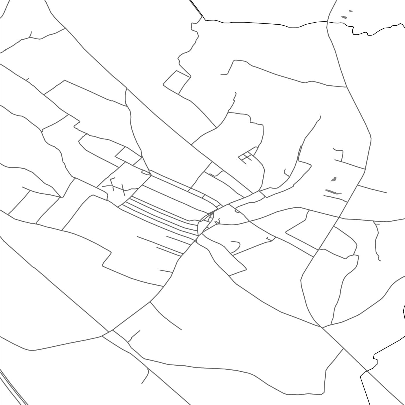 ROAD MAP OF LIPOVLJANI, CROATIA BY MAPBAKES