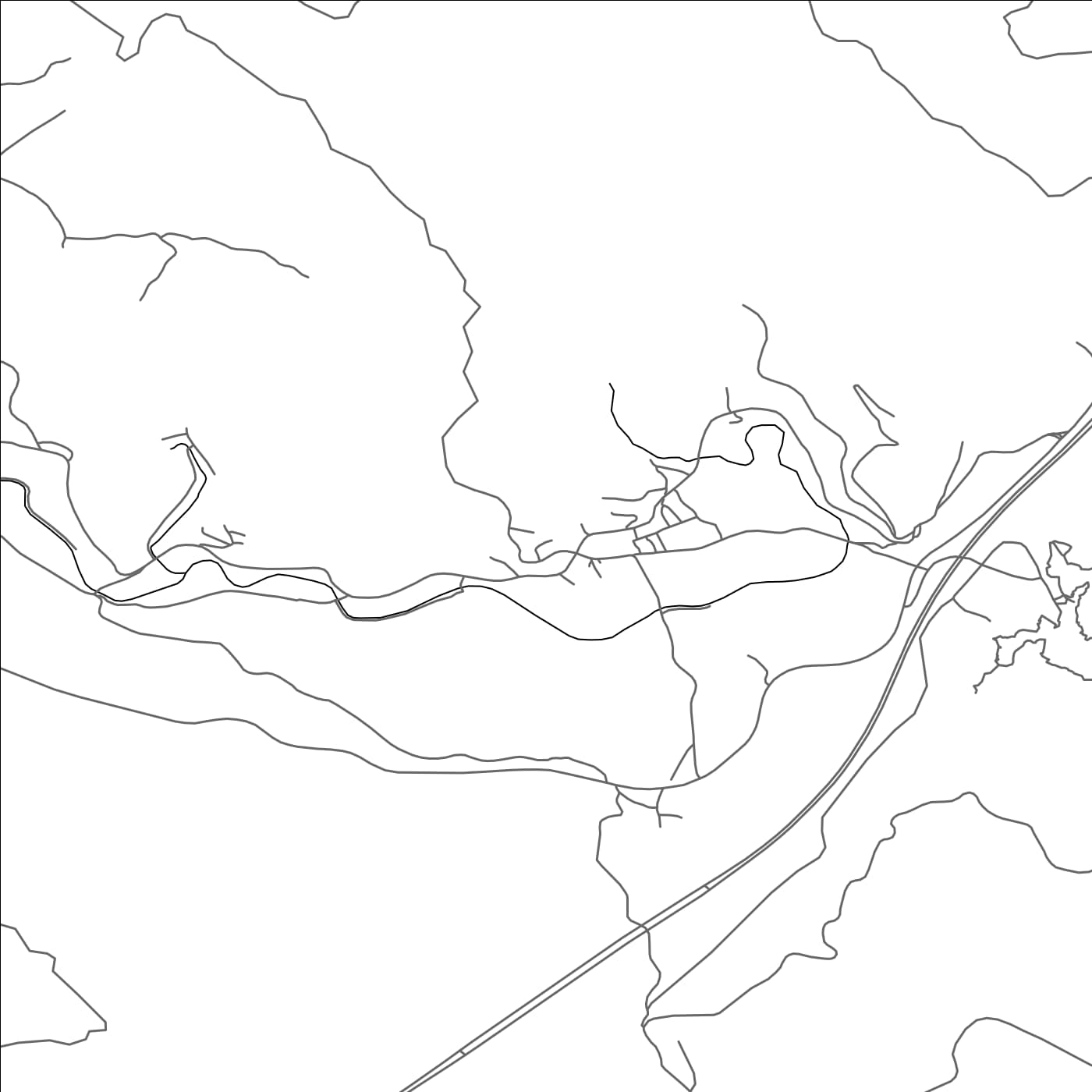 ROAD MAP OF LOKVE, CROATIA BY MAPBAKES