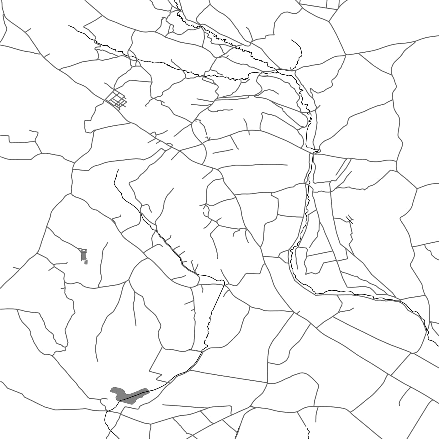 ROAD MAP OF LOPATINEC, CROATIA BY MAPBAKES