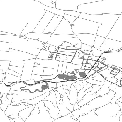 ROAD MAP OF LUDBREG, CROATIA BY MAPBAKES