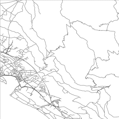 ROAD MAP OF MAKARSKA, CROATIA BY MAPBAKES