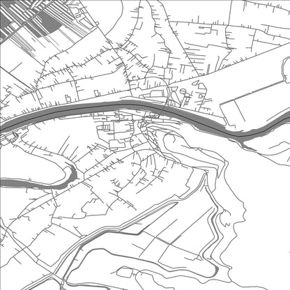 ROAD MAP OF METKOVIĆ, CROATIA BY MAPBAKES