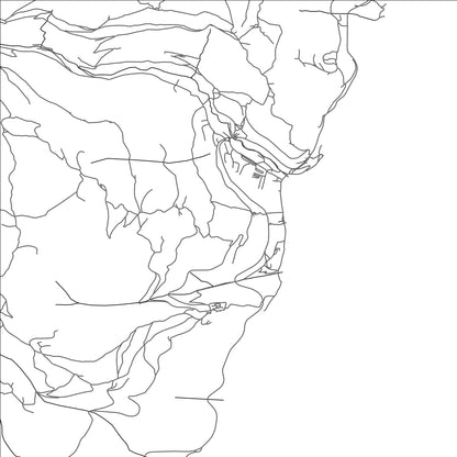 ROAD MAP OF MOŠĆENIČKA DRAGA, CROATIA BY MAPBAKES