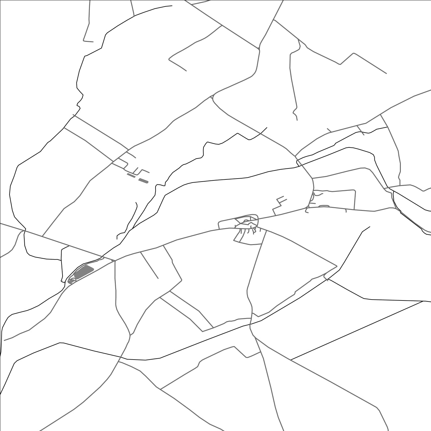 ROAD MAP OF NOVA RAČA, CROATIA BY MAPBAKES