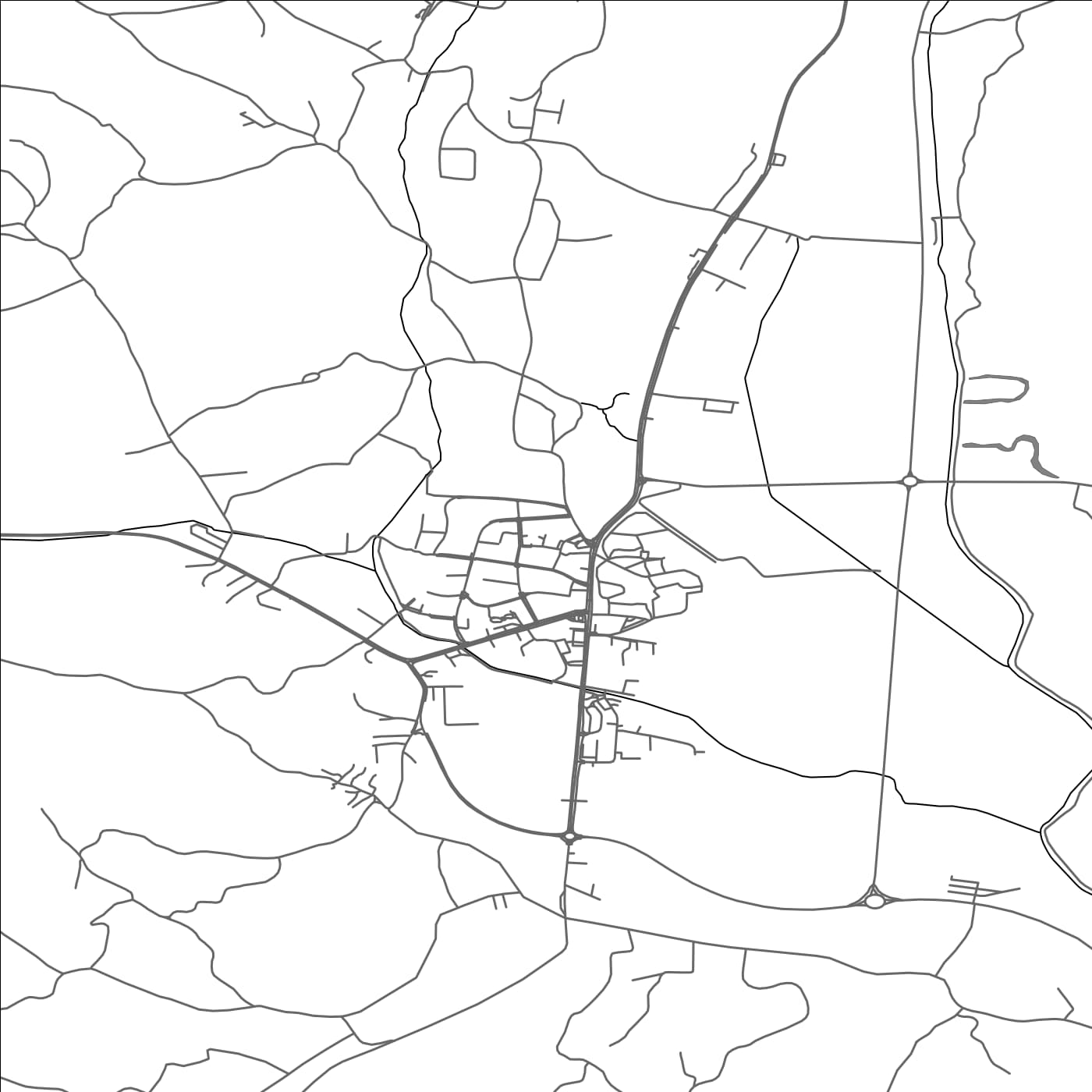 ROAD MAP OF NOVI MAROF, CROATIA BY MAPBAKES