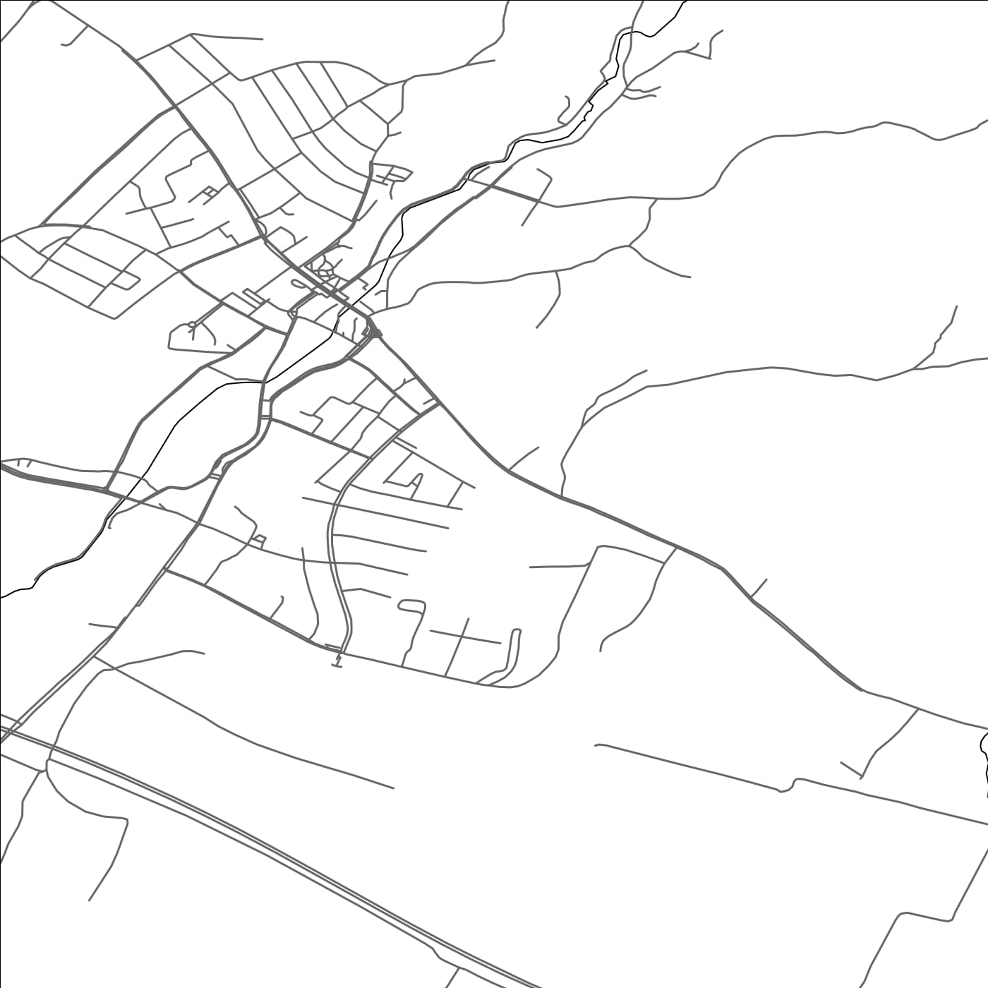 ROAD MAP OF NOVSKA, CROATIA BY MAPBAKES