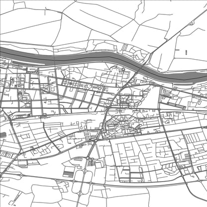 ROAD MAP OF OSIJEK, CROATIA BY MAPBAKES