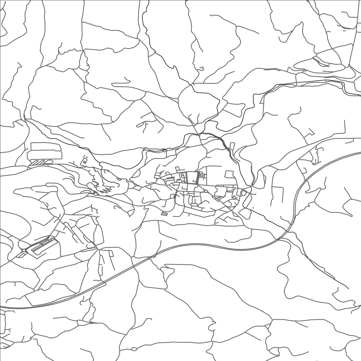 ROAD MAP OF PAZIN, CROATIA BY MAPBAKES