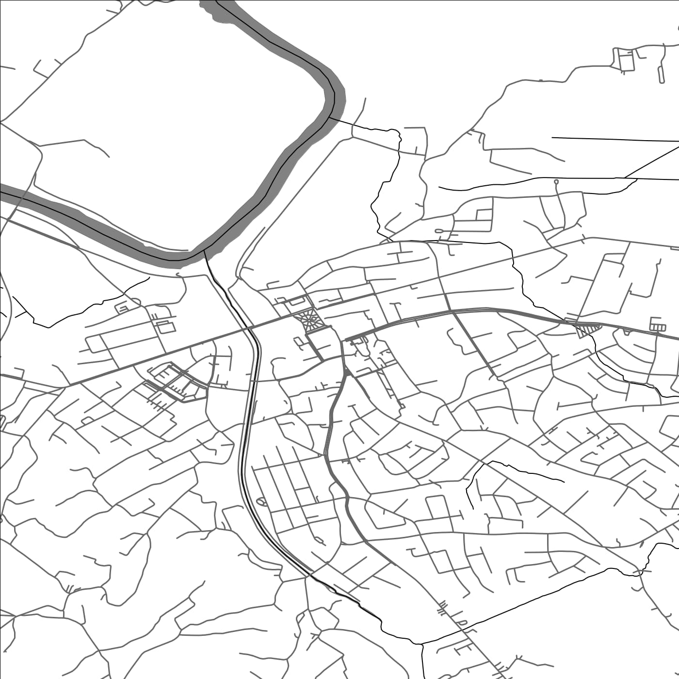 ROAD MAP OF PETRINJA, CROATIA BY MAPBAKES