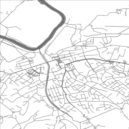 ROAD MAP OF PETRINJA, CROATIA BY MAPBAKES