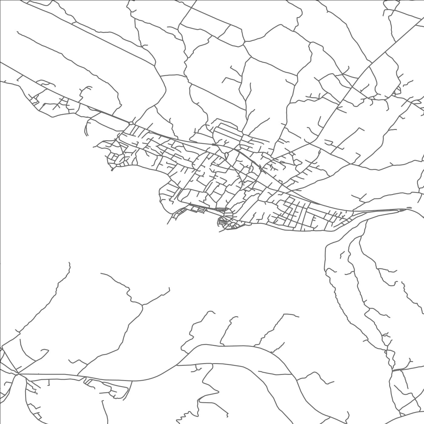 ROAD MAP OF PIROVAC, CROATIA BY MAPBAKES