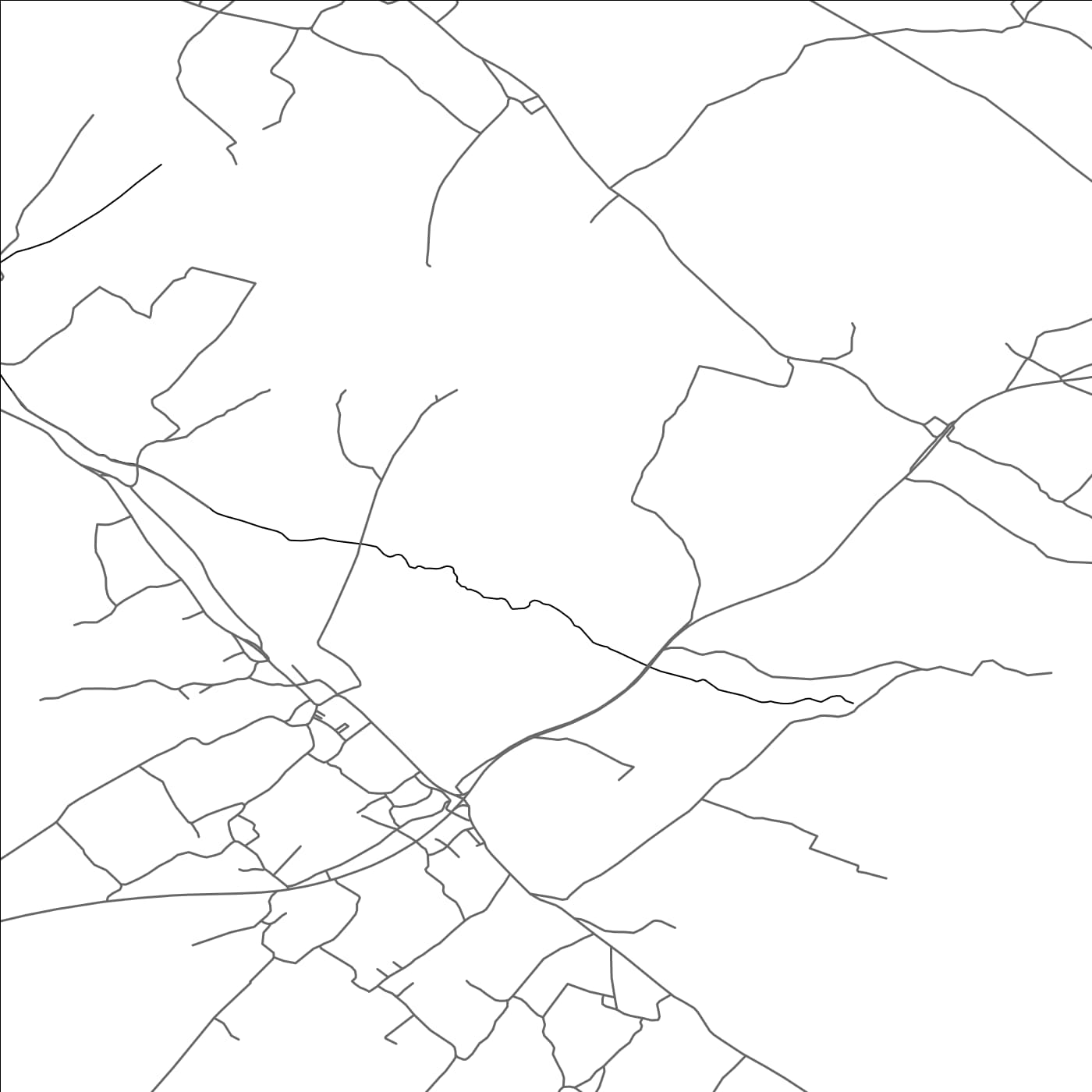 ROAD MAP OF POLIČNIK, CROATIA BY MAPBAKES