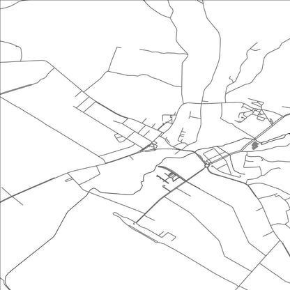 ROAD MAP OF POPOVAČA, CROATIA BY MAPBAKES