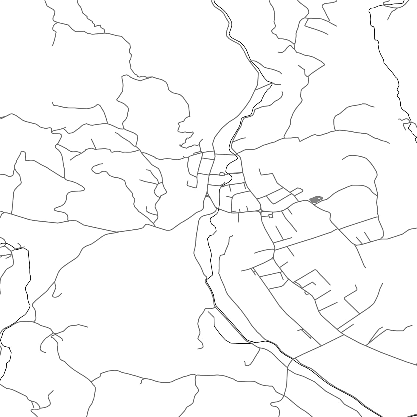 ROAD MAP OF PREGRADA, CROATIA BY MAPBAKES