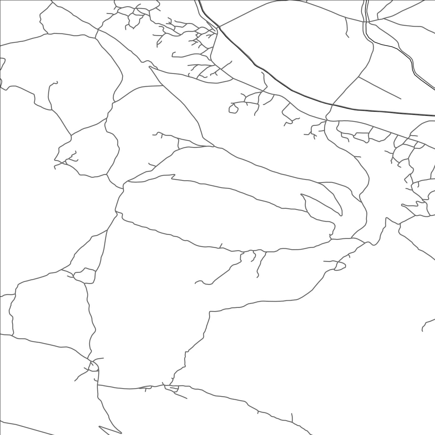 ROAD MAP OF RUNOVIĆ, CROATIA BY MAPBAKES