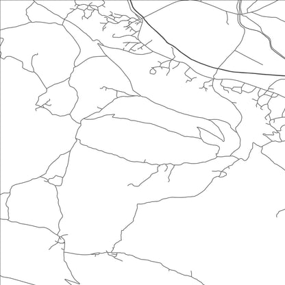 ROAD MAP OF RUNOVIĆ, CROATIA BY MAPBAKES