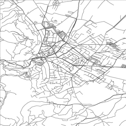 ROAD MAP OF SAMOBOR, CROATIA BY MAPBAKES