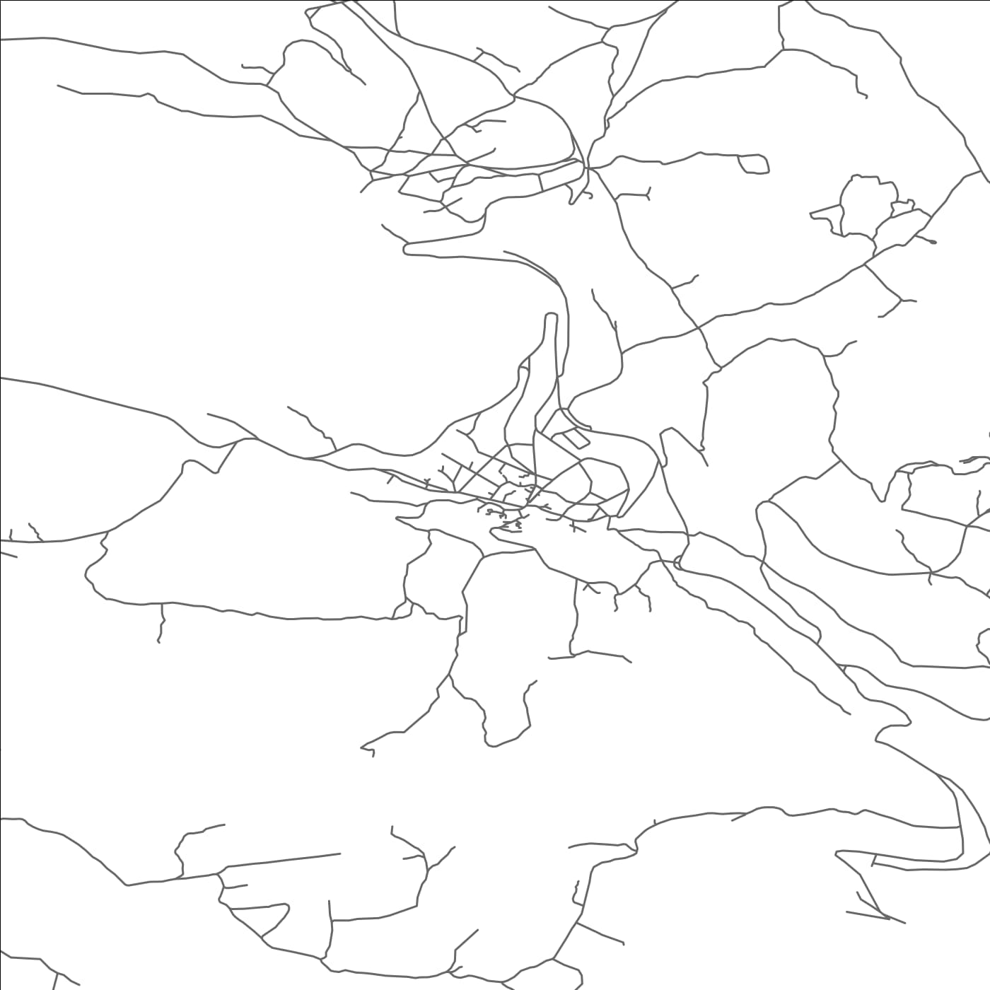 ROAD MAP OF SELCA, CROATIA BY MAPBAKES