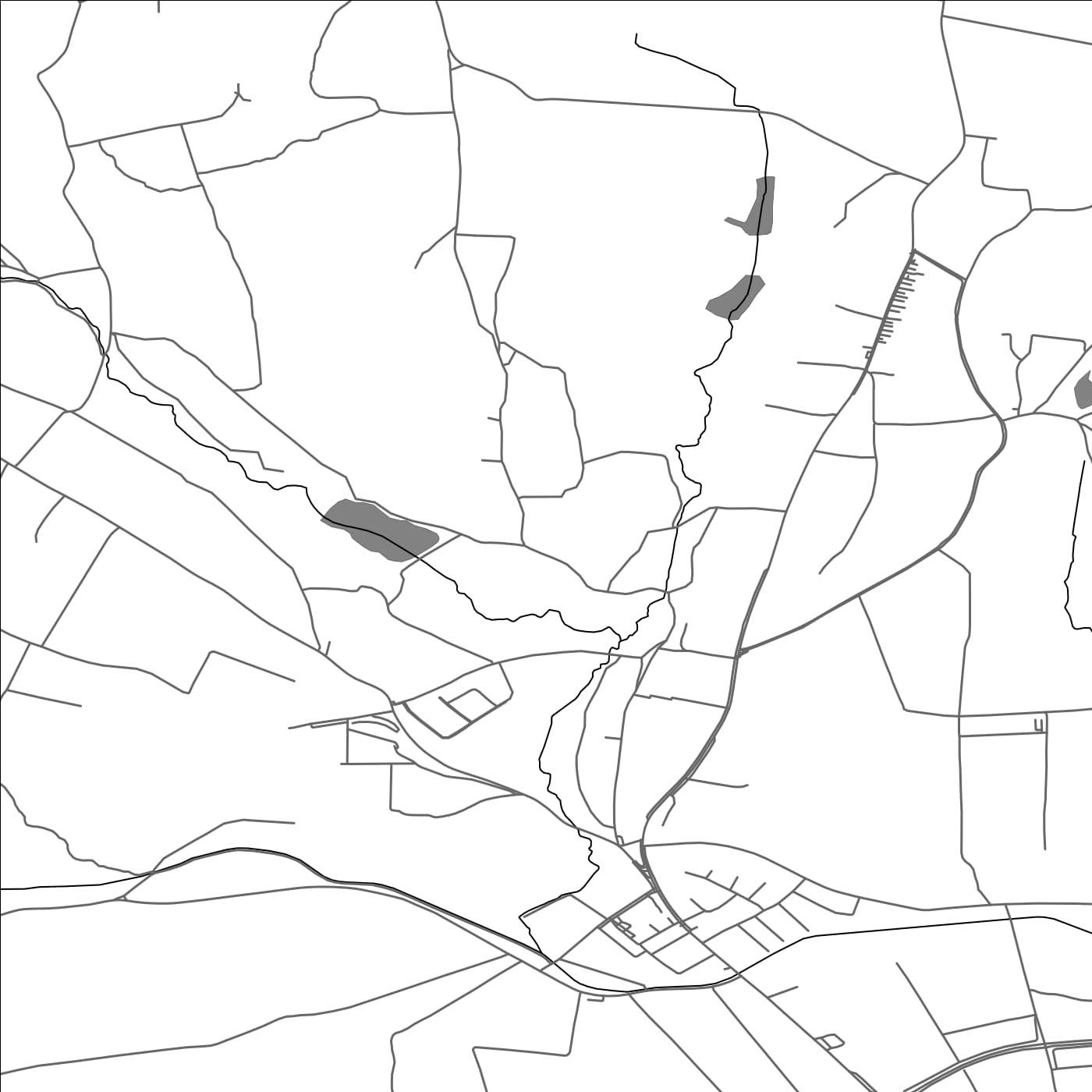 ROAD MAP OF ŠENKOVEC, CROATIA BY MAPBAKES