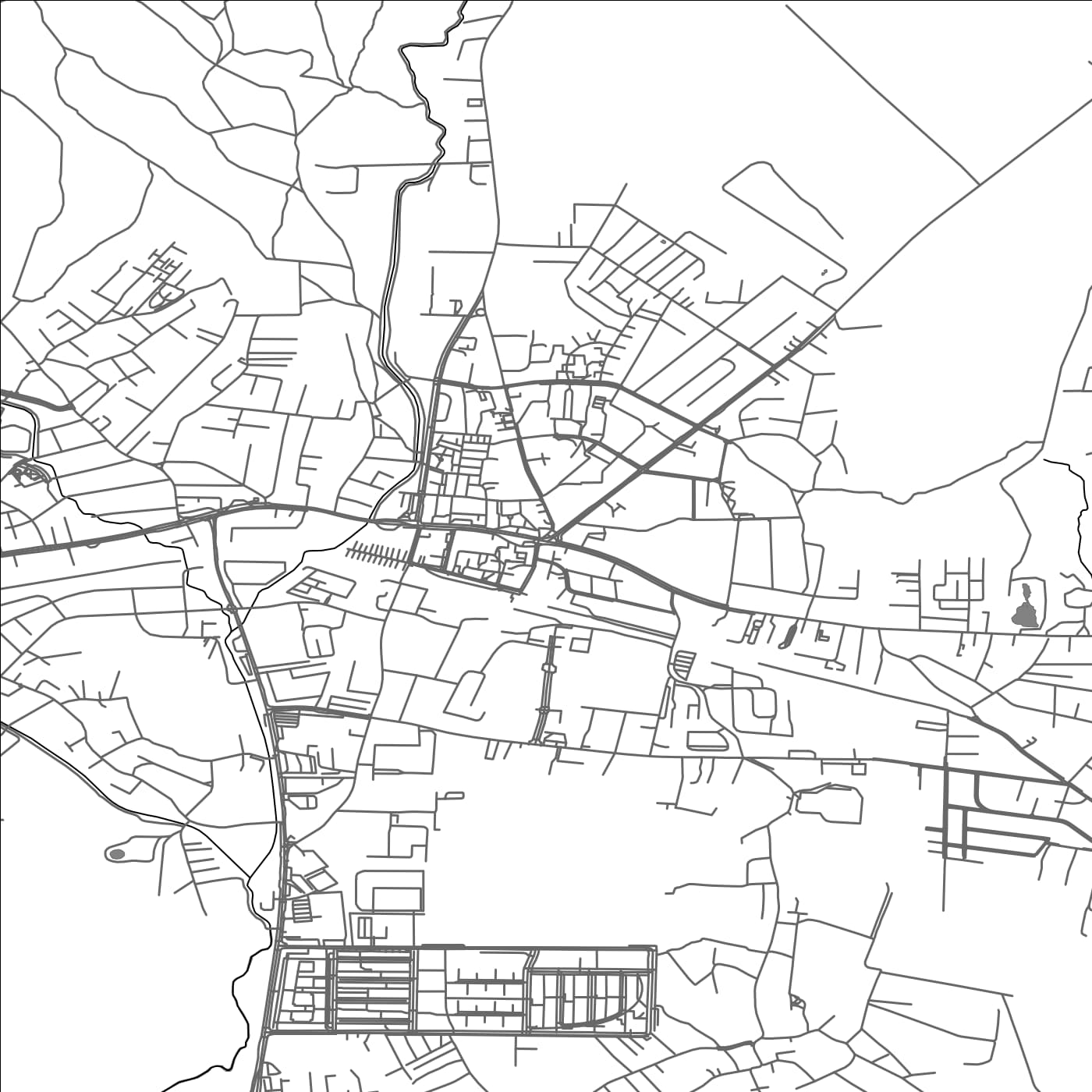 ROAD MAP OF SESVETE, CROATIA BY MAPBAKES