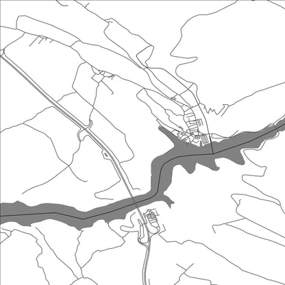 ROAD MAP OF SKRADIN, CROATIA BY MAPBAKES