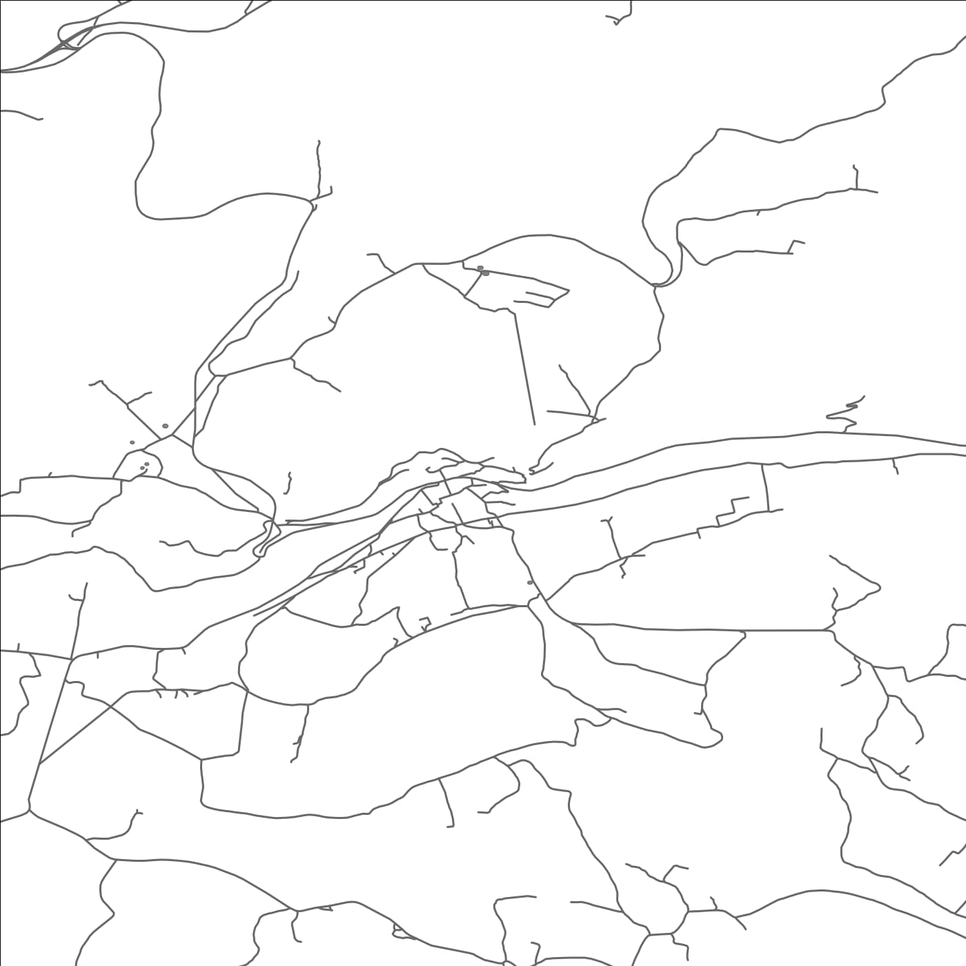 ROAD MAP OF SMOKVICA, CROATIA BY MAPBAKES