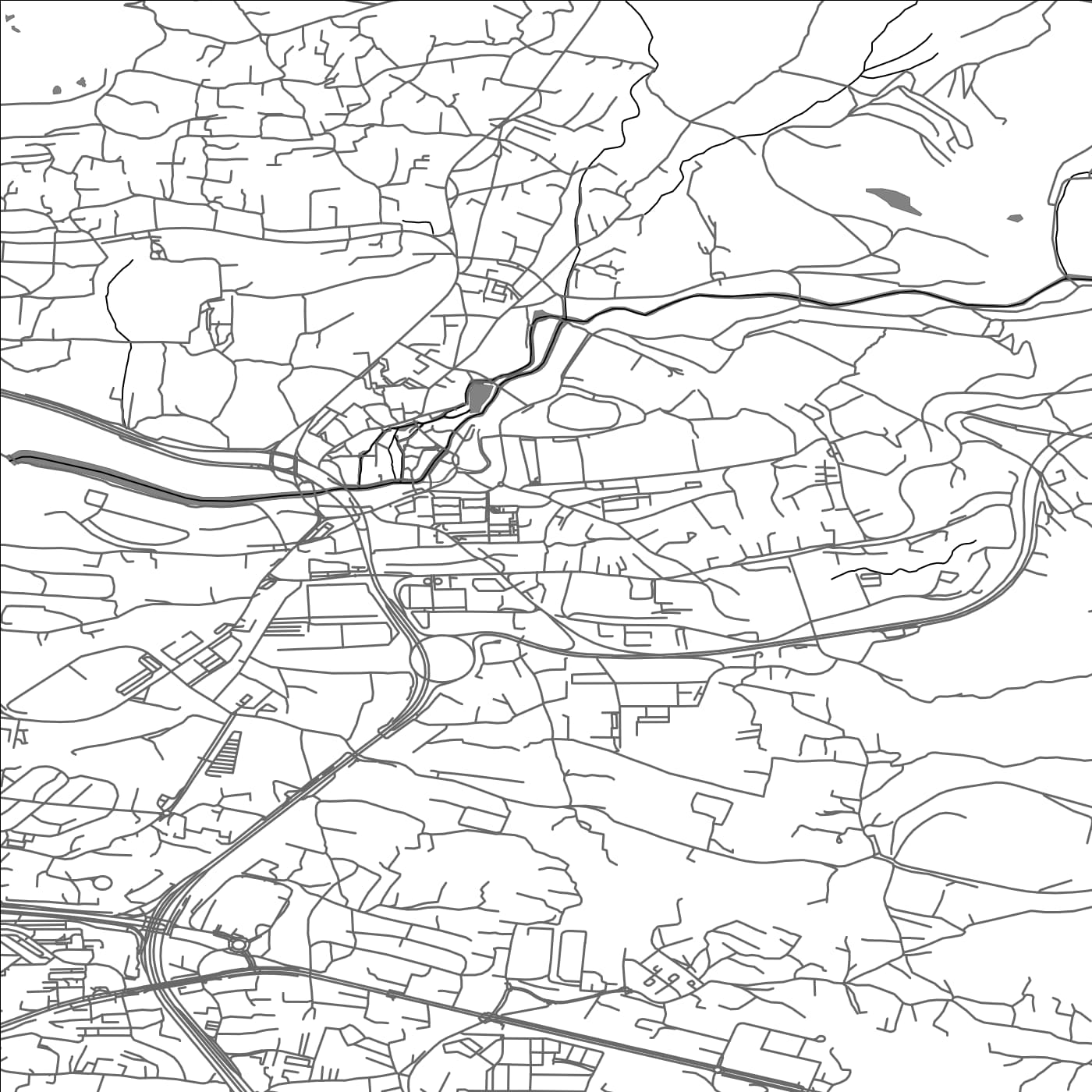 ROAD MAP OF SOLIN, CROATIA BY MAPBAKES