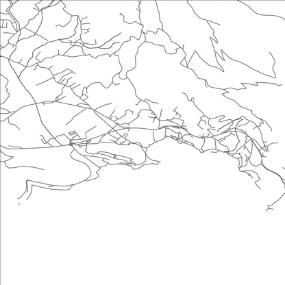 ROAD MAP OF SREBRENO, CROATIA BY MAPBAKES