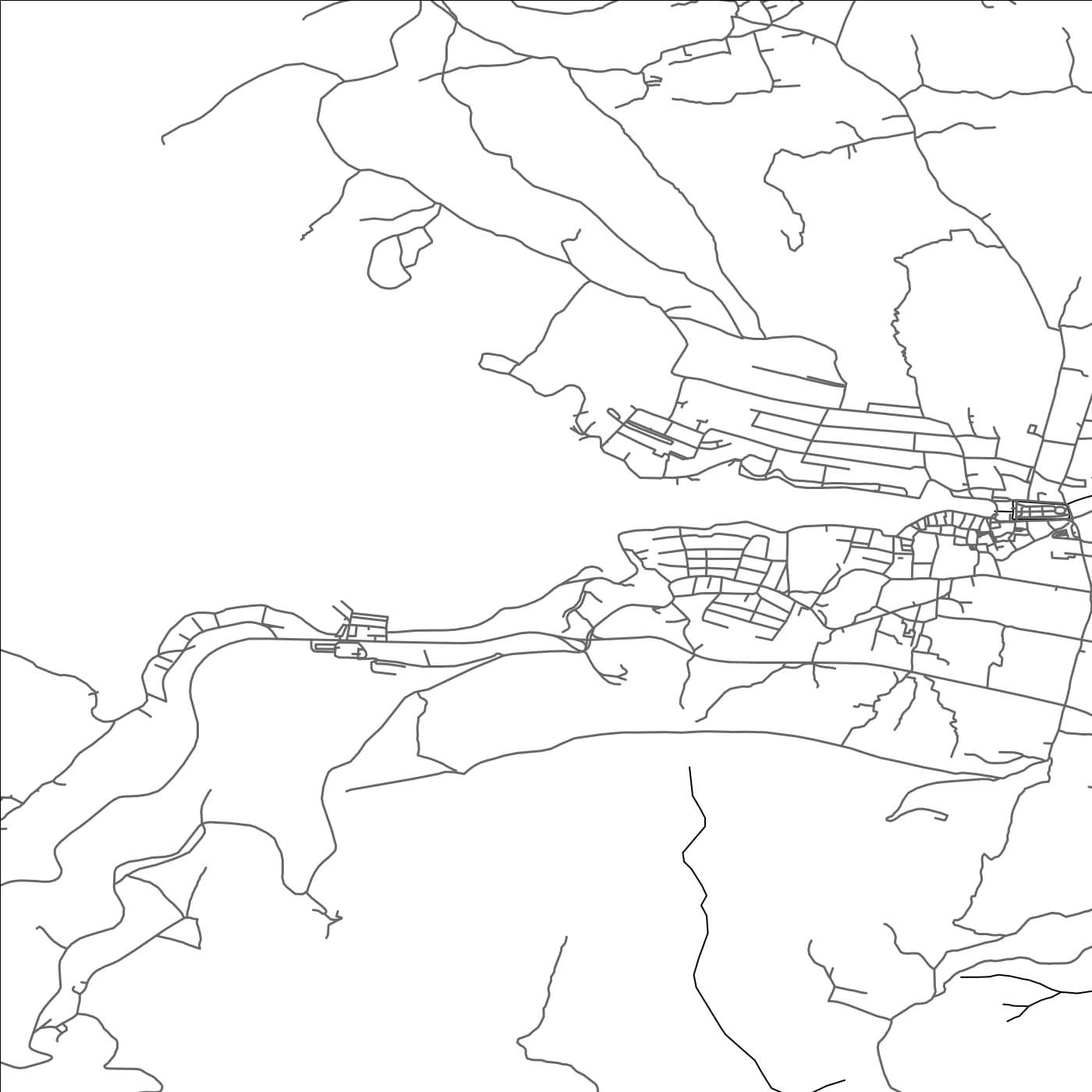 ROAD MAP OF STARIGRAD, CROATIA BY MAPBAKES