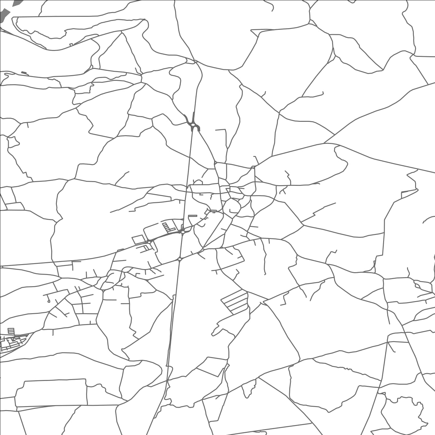 ROAD MAP OF TAR, CROATIA BY MAPBAKES