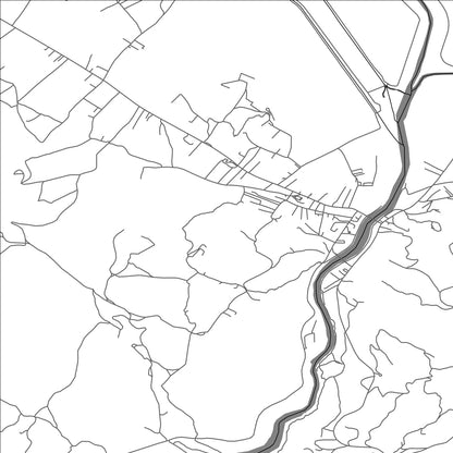 ROAD MAP OF TRILJ, CROATIA BY MAPBAKES