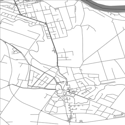 ROAD MAP OF VALPOVO, CROATIA BY MAPBAKES