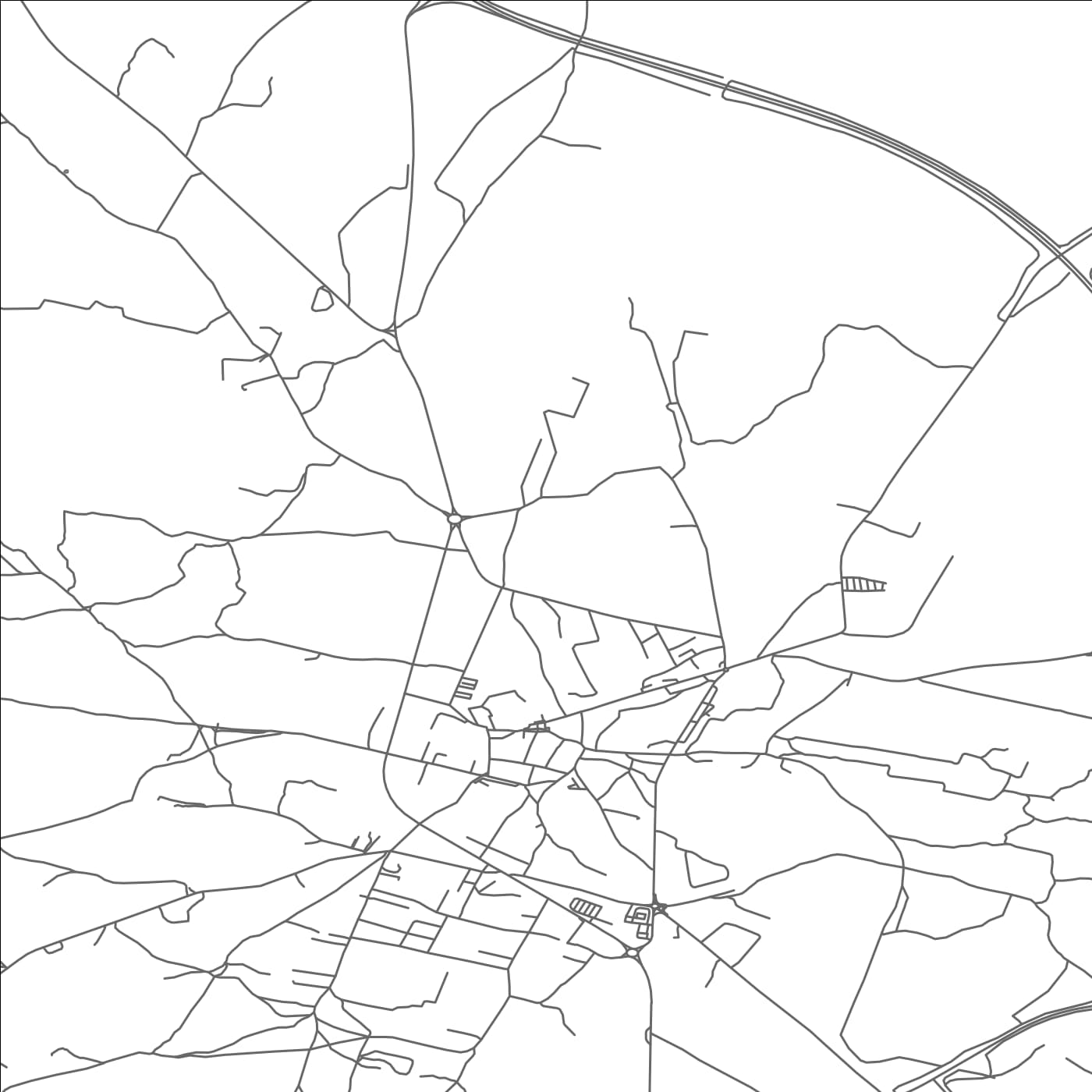 ROAD MAP OF VODNJAN, CROATIA BY MAPBAKES