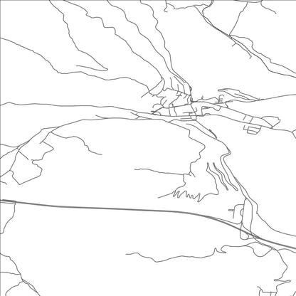 ROAD MAP OF VRGORAC, CROATIA BY MAPBAKES