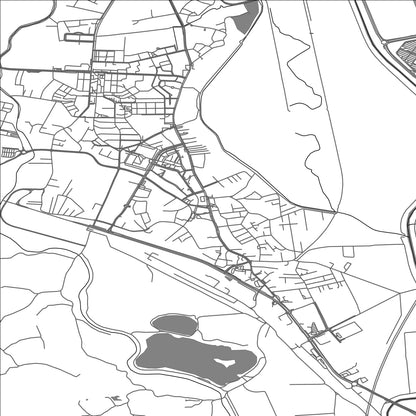 ROAD MAP OF ZAPREŠIĆ, CROATIA BY MAPBAKES